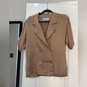 100% silk Ellen Tracy Classic Beige Jacket
